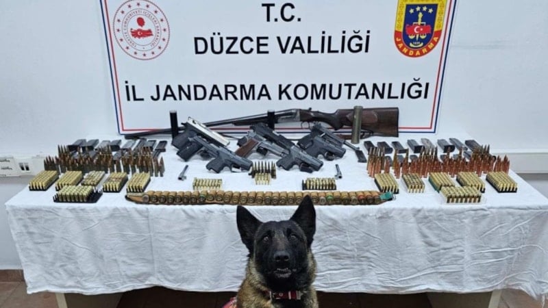 Düzce'de çok sayıda silah ve mühimmat ele geçirildi