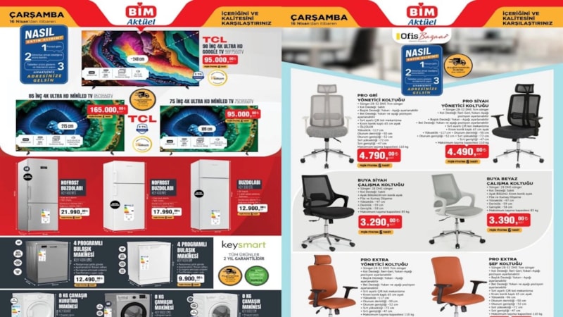 BİM’e çok beklenen o ürünler geliyor! BİM 16 Nisan Aktüel Katalog