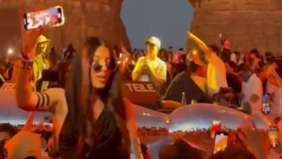 Suudi Arabistan'da Hicr bölgesinde parti düzenlendi