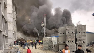 Malatya'da 150 işçinin kaldığı konteynerde korkutan yangın