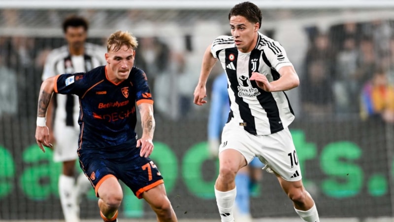 Kenan Yıldız'ın bir gol attığı maçta Juventus, Lecce'yi 2-1 yendi