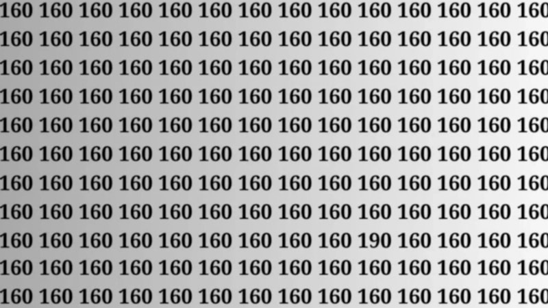 Optik illüzyon testi: Resimdeki 190 sayısını 7 saniyede bulan süper zeka kabul ediliyor