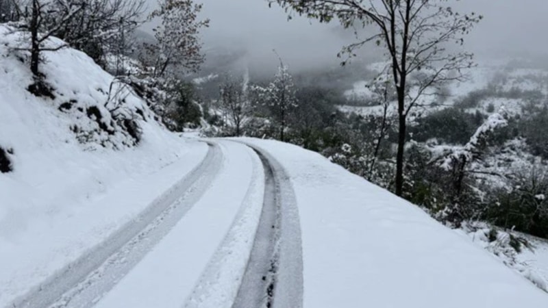 Bartın'da nisan ayında kar sürprizi