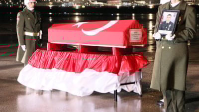 Şehit Tokyürek'in naaşı Erzurum'da