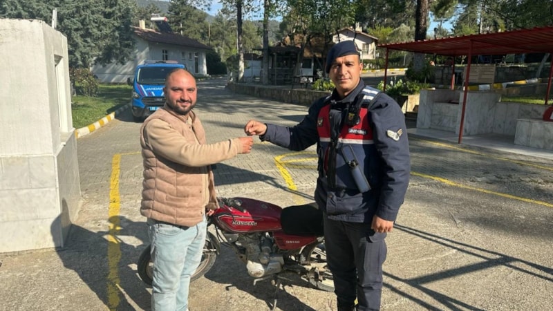 Aydın'da 7 yıl önce çalınan motosikleti bulundu