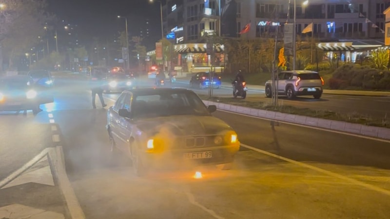 Tekirdağ'da araç yangını