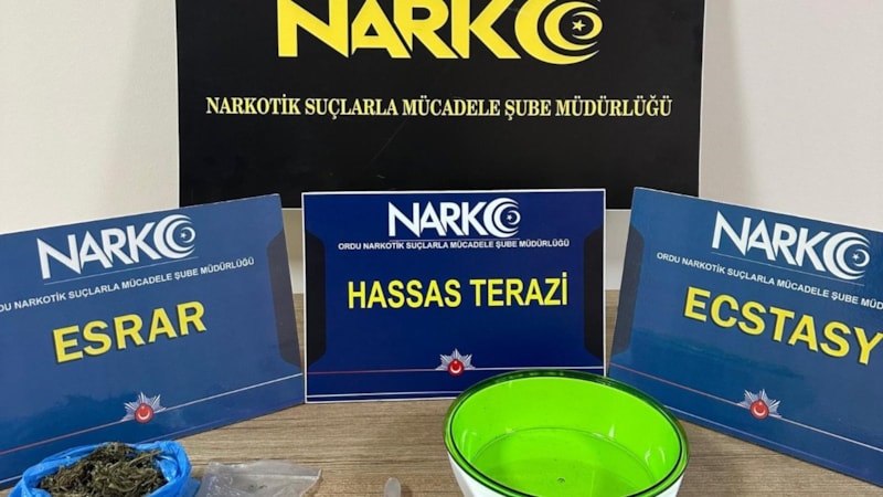 Ordu'da uyuşturucu operasyonu