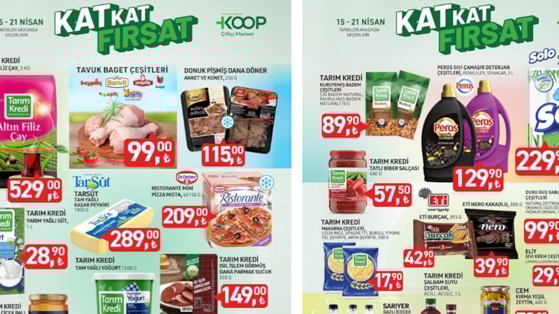 Tarım Kredi'de nisan coşkusu: Fiyatlar bir bir indi! İşte 15-21 Nisan fırsatları...