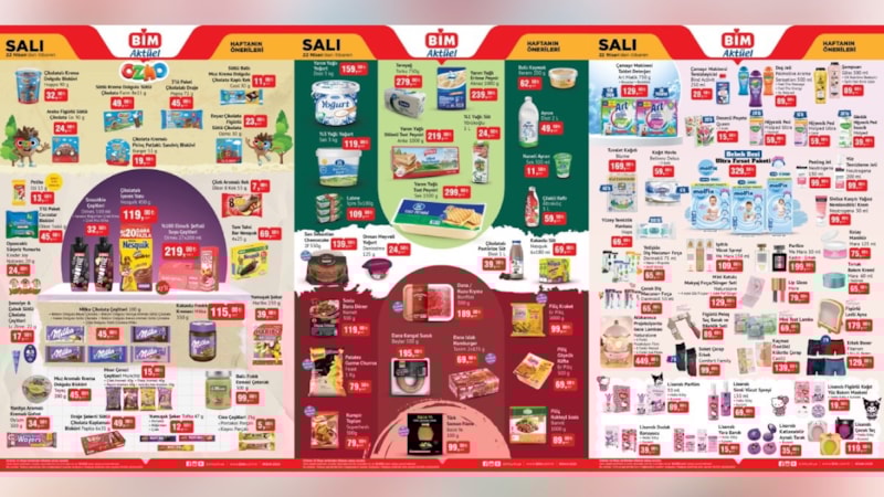 BİM’den stokluk fırsatlar; Kıyma 189.00 TL, Çamaşır Deterjanı 129.00 TL, Tuvalet Kağıdı 169.00 TL…
