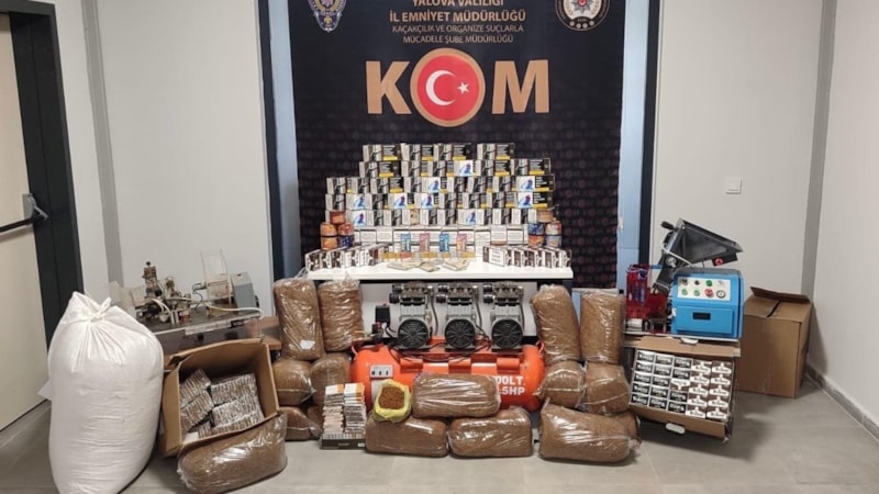 Yalova’da kaçak tütün operasyonu: 8 gözaltı