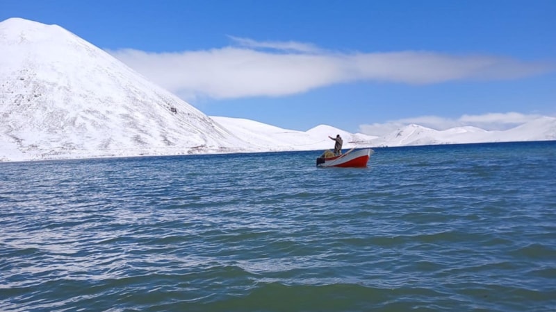 Ağrı'da 2 bin 241 rakımlı Balık Gölü, baharla canlandı
