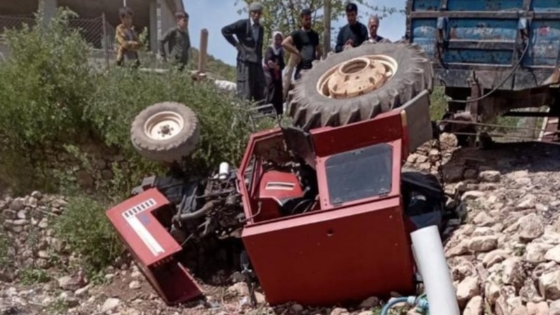 Siirt’te traktör kazası