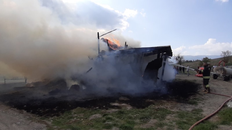 Bolu'da depoda çıkan yangın 500 bin TL'den fazla zarara yol açtı