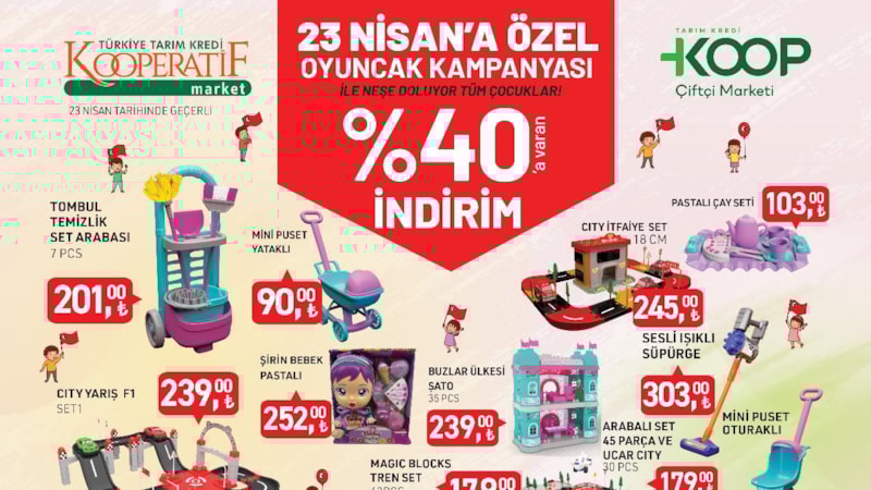 Tarım Kredi'de 23 Nisan neşesi: İndirimler yüzde 40'a çıktı! Herkes bayram edecek...