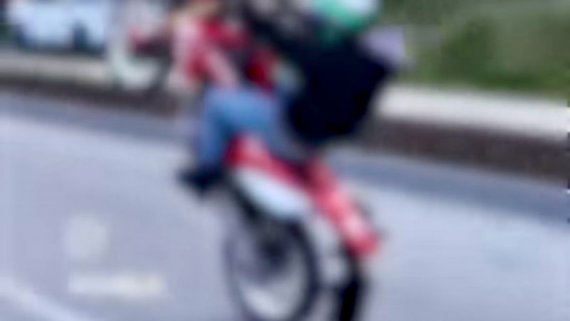 Ordu'da tek teker üstünde giden motosiklet sürücüsüne ceza