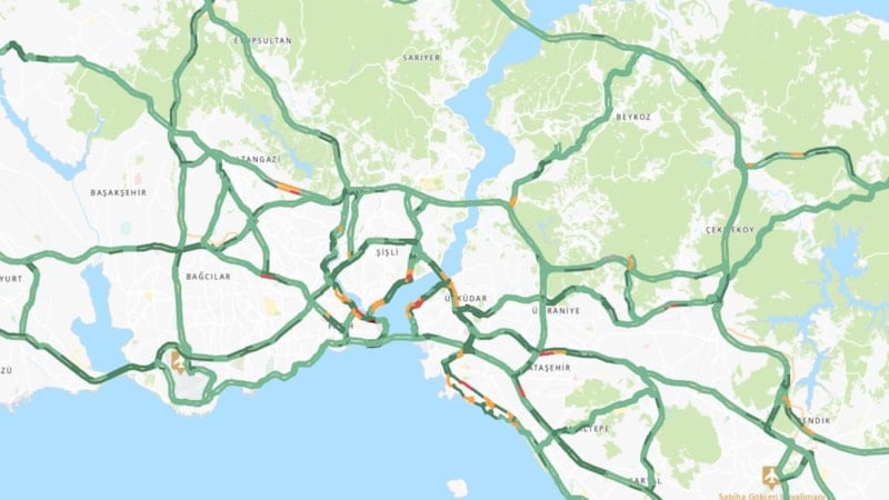 İstanbul'da yollar boş kaldı