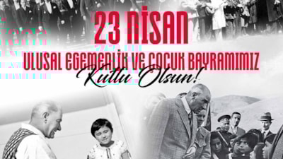 Spor camiasından 23 Nisan mesajları