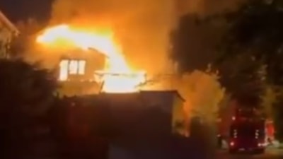 Kocaeli'de cenazeye giden ailenin evi yandı