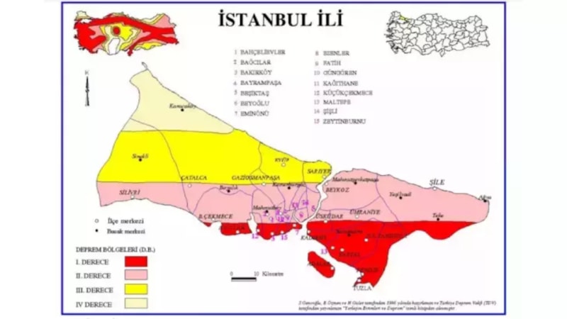 İstanbul'da depreme dayanıklı ilçeler