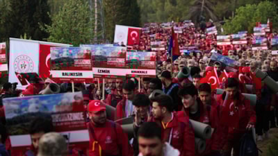 Çanakkale'de 57. Alay Vefa Yürüyüşü başladı