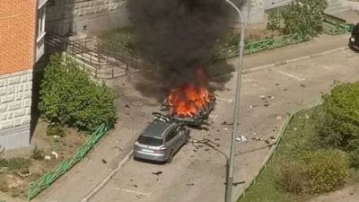 Rusya'da araç patlamasında bir kişi hayatını kaybetti