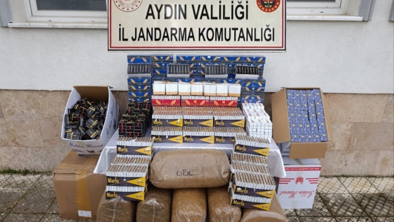 Aydın'da kaçak sigara operasyonu