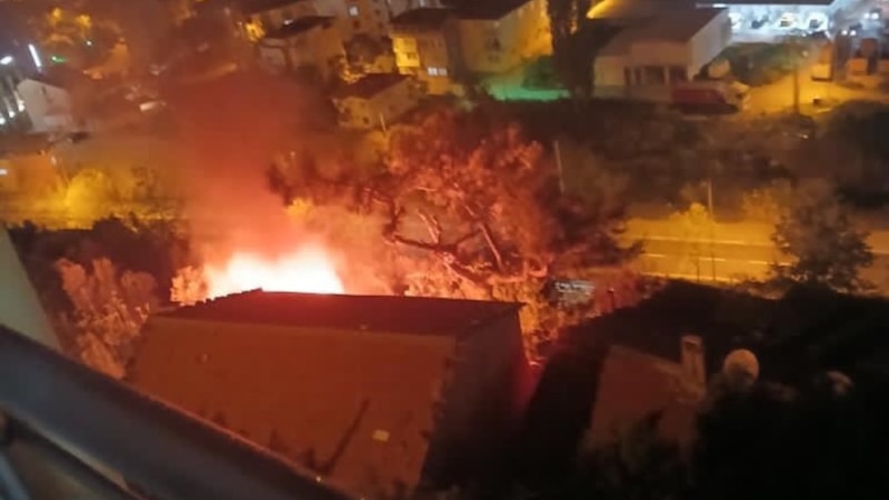 Bursa’da korkutan odunluk yangını