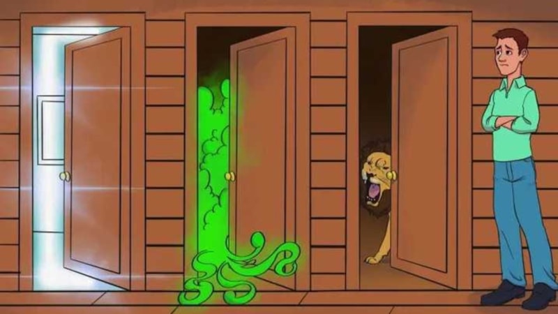 IQ Testi: En güvenli çıkış kapısı hangisi? Dahiler hemen çözecek...