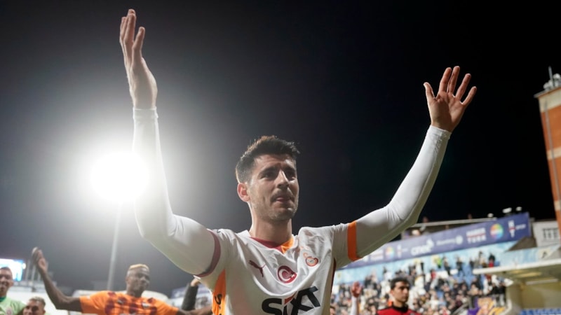 Galatasaray’da galibiyet 3’lüsü Alvaro Morata’dan geldi