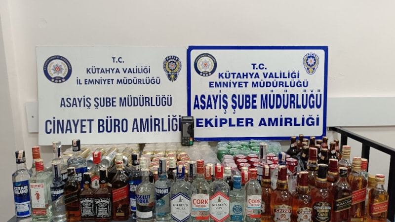 Kütahya’da perakende alkol satışı yapan şahsa ceza