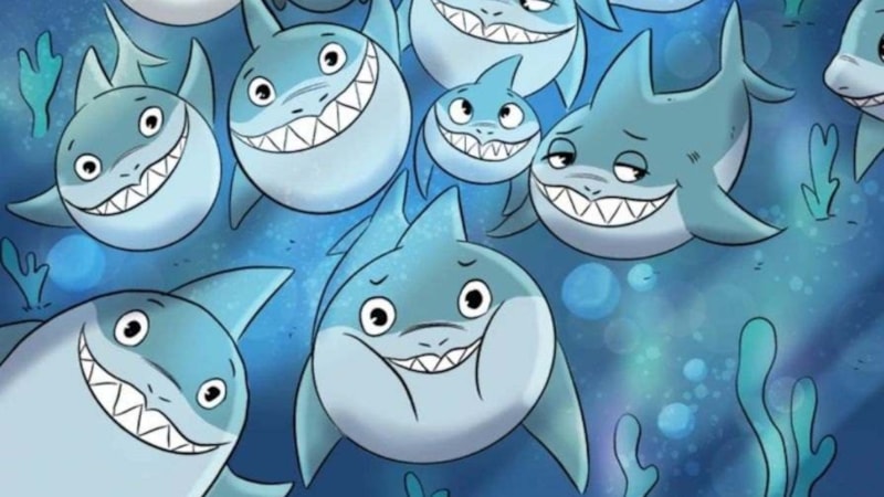 Optik illüzyon: Köpek balıklarını geçin, sinsi miniği fark edin! 5 saniyeniz var...