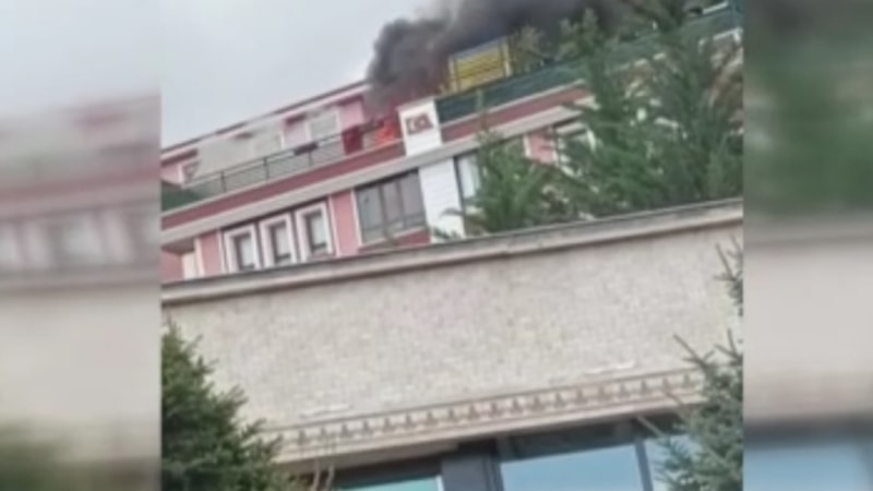 Ankara’da 5 katlı binada yangın