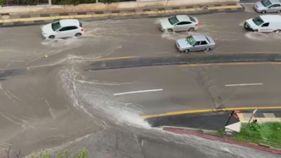 Ankara'da şiddetli sağanak ve dolu yağışı