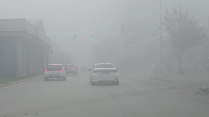 Adana'da sis: Görüş mesafesi 50 metreye kadar düştü