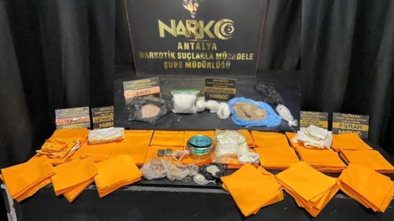 Antalya'da uyuşturucu operasyonunda 1 kişi yakalandı