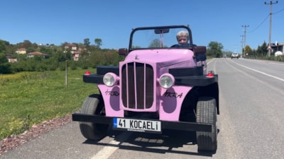 Kocaeli'de çapa motorundan nostaljik otomobil yapıldı