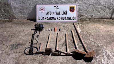 Aydın'da define avcıları suçüstü yakalandı