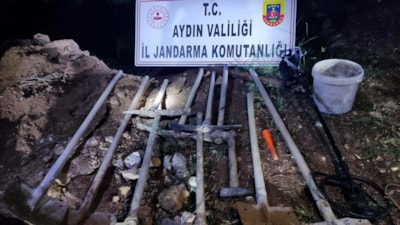 Aydın'da sit alanında kaçak kazıya 3 tutuklama