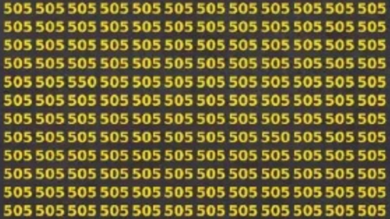 Zeka küpü olan yakalıyor! 505’lerin içinde gizli 550 sayılarını 11 saniyede bulun…