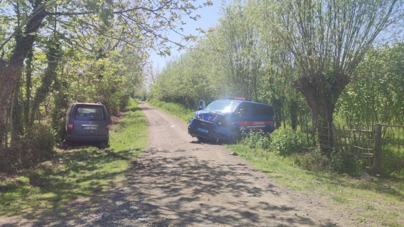 Samsun'da jandarmaya çarpan aracın sürücüsü öldü