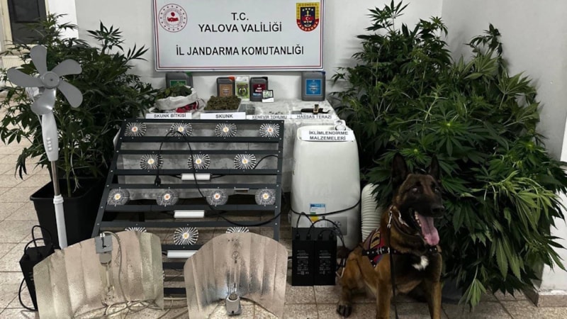 Yalova'da evinde uyuşturucu imal eden şüpheli tutuklandı