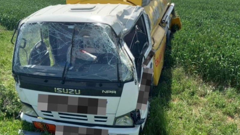 Kırklareli'deki kazada tanker takla attı