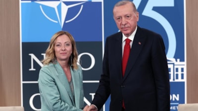 Cumhurbaşkanı Erdoğan, İtalya Başbakanı Meloni ile görüştü