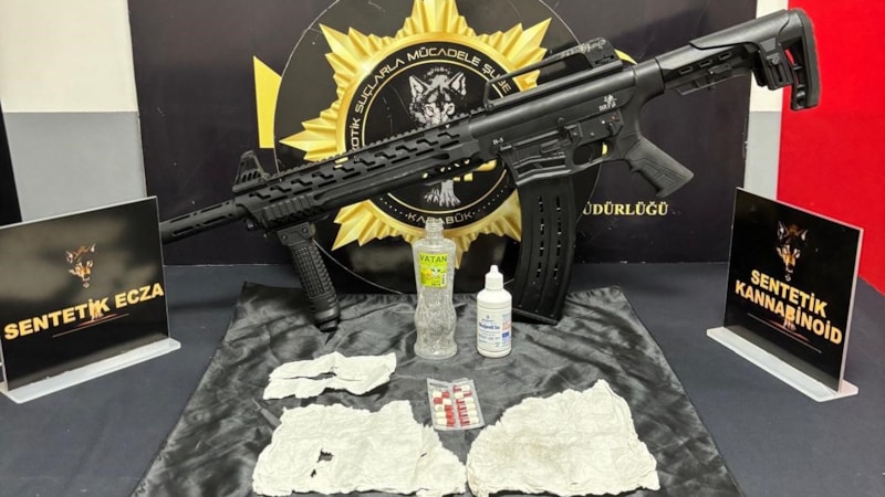 Karabük'te uyuşturucu operasyonu düzenlendi