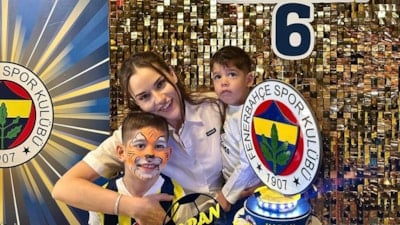 Fahriye Evcen ile Burak Özçivit'in büyük oğlu Karan 6 yaşına girdi