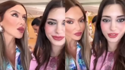 Şarkıcı Hadise, Derin Talu'yu taklit etti! Buluşma sosyal medyada gündem oldu