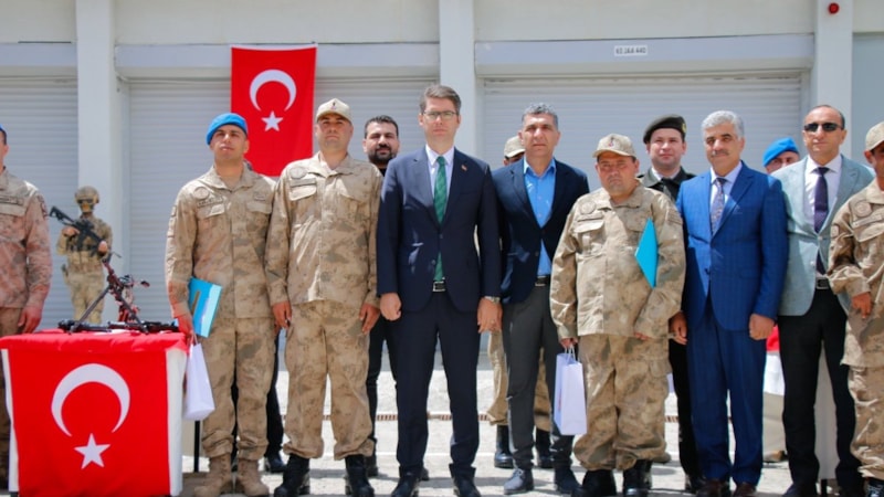 Van'da temsili askerlik töreni düzenlendi