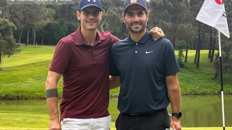 Alvaro Morata ve Hamit Altıntop golf oynadı