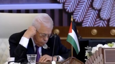 Mahmud Abbas, Gazze konuşması sırasında uyuyakaldı