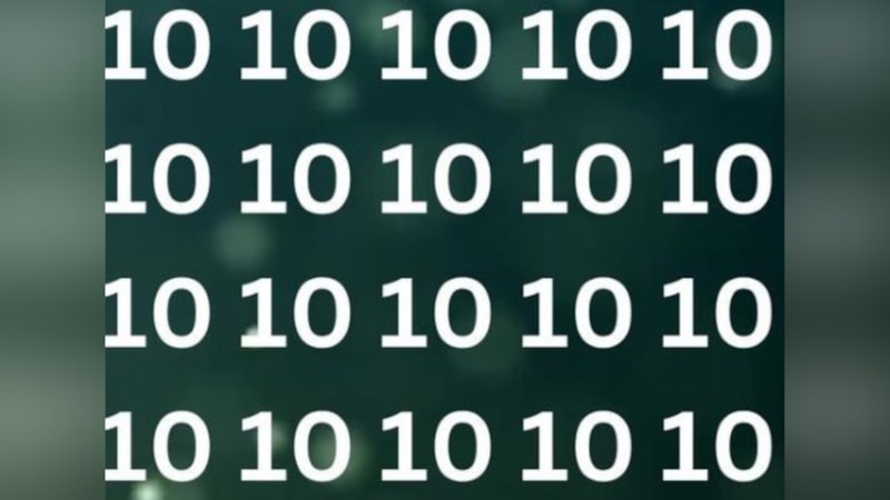 IQ Testi: 10’ların arasındaki “01” sayısını bulan, Einstein’a meydan okuyor